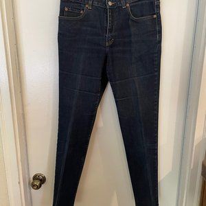 Banana Republic Stretch Denim Jeans Size 10L/Front Zip/2 Front & Back Pockets